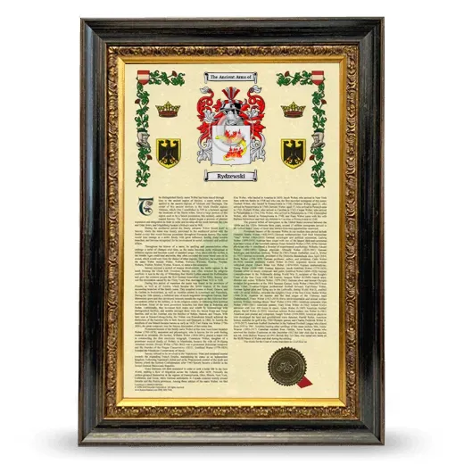 Rydzewski Armorial History Framed - Heirloom