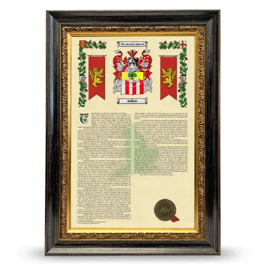 Sallow Armorial History Framed - Heirloom