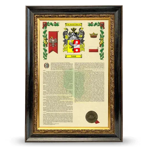 Samir Armorial History Framed - Heirloom