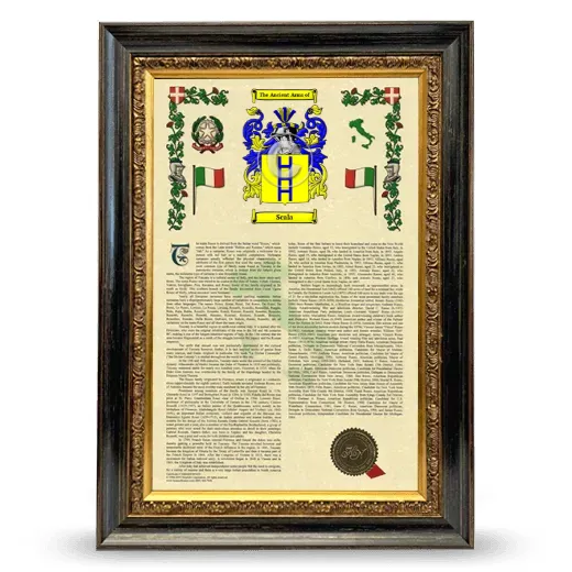 Scala Armorial History Framed - Heirloom