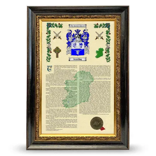 Scantling Armorial History Framed - Heirloom