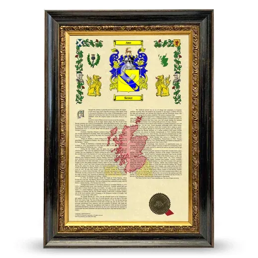 Scout Armorial History Framed - Heirloom