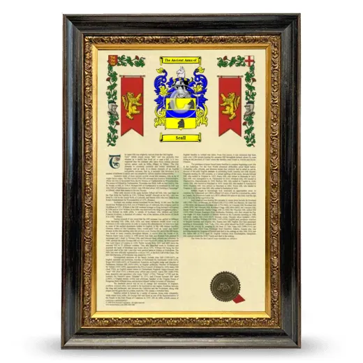 Seall Armorial History Framed - Heirloom