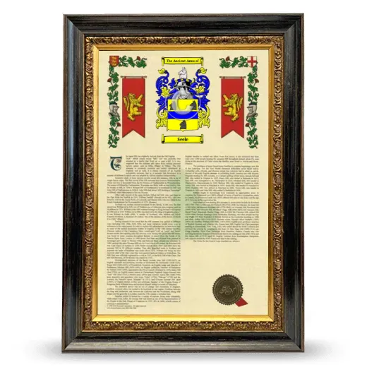 Seele Armorial History Framed - Heirloom