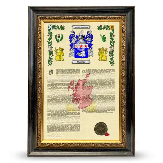 Shantay Armorial History Framed - Heirloom