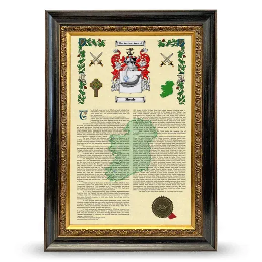 Shealy Armorial History Framed - Heirloom