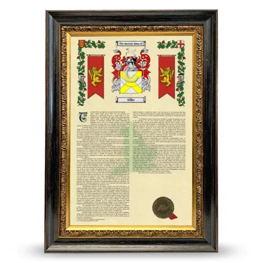 Silke Armorial History Framed - Heirloom
