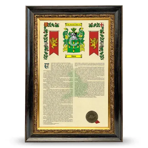 Sinox Armorial History Framed - Heirloom