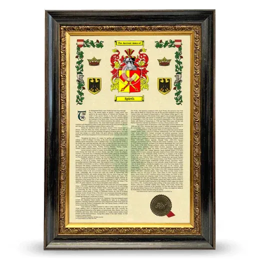 Spieth Armorial History Framed - Heirloom
