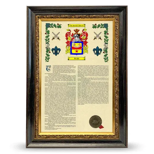 St.cyr Armorial History Framed - Heirloom