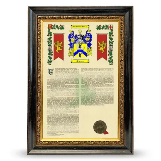 Stagger Armorial History Framed - Heirloom