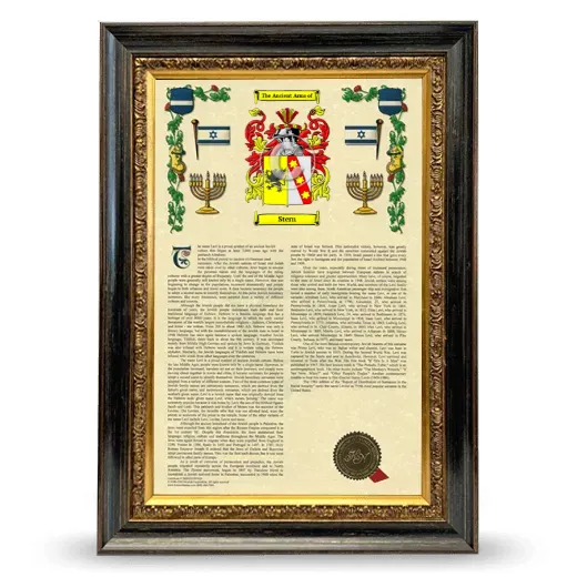 Stern Armorial History Framed - Heirloom