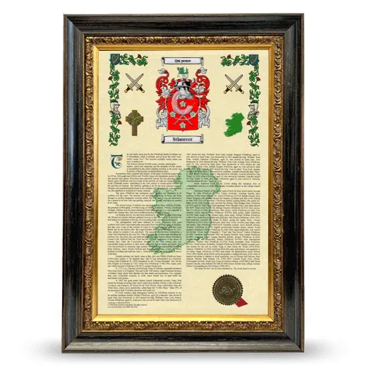 Stlaurent Armorial History Framed - Heirloom