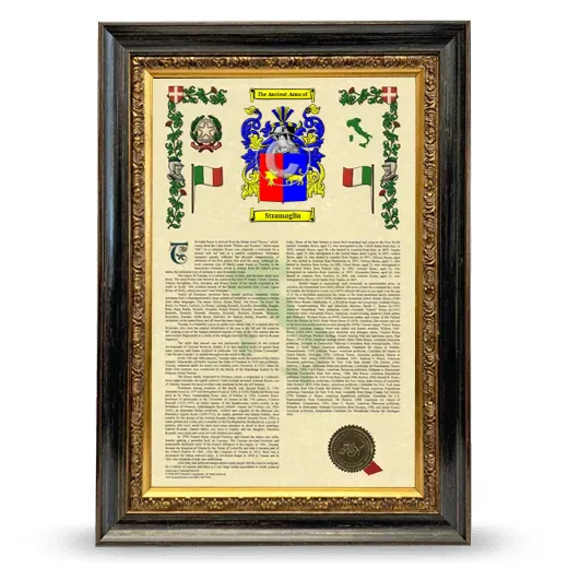 Stramaglia Armorial History Framed - Heirloom