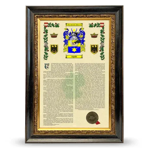 Sypolt Armorial History Framed - Heirloom
