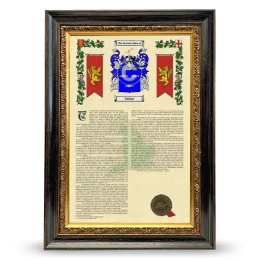 Tarbat Armorial History Framed - Heirloom