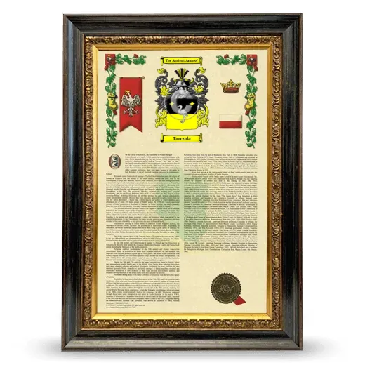 Tarczala Armorial History Framed - Heirloom