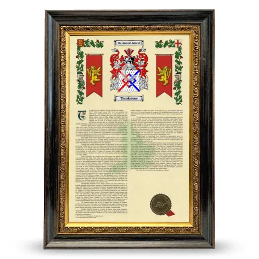 Theakstone Armorial History Framed - Heirloom