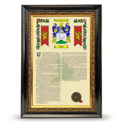 Tilsley Armorial History Framed - Heirloom