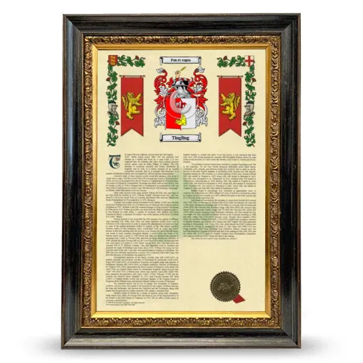 Tingling Armorial History Framed - Heirloom