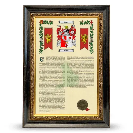 Trans Armorial History Framed - Heirloom