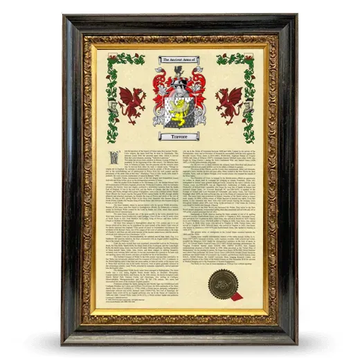 Travore Armorial History Framed - Heirloom