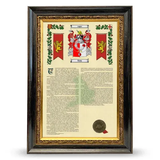 Tren Armorial History Framed - Heirloom