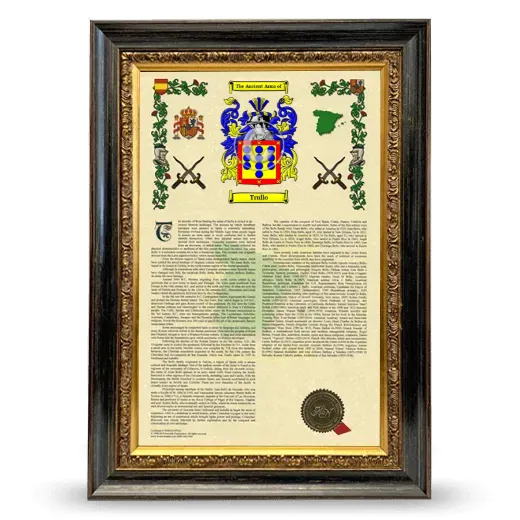 Trullo Armorial History Framed - Heirloom