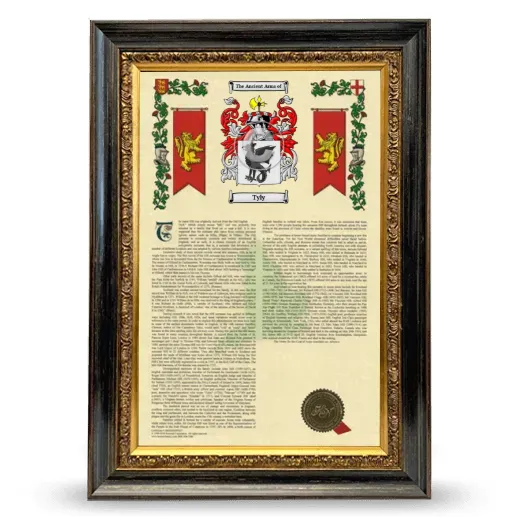 Tyly Armorial History Framed - Heirloom