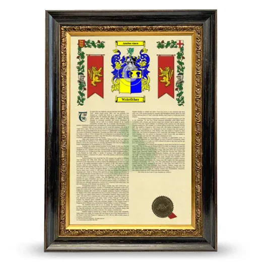 Wakefithay Armorial History Framed - Heirloom