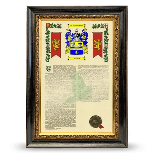 Walice Armorial History Framed - Heirloom