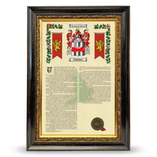 Walsinhan Armorial History Framed - Heirloom