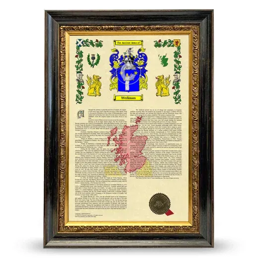 Werkman Armorial History Framed - Heirloom