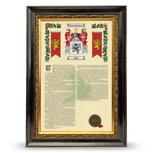 Whet Armorial History Framed - Heirloom