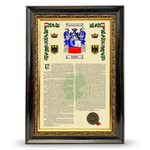 Whiffen Armorial History Framed - Heirloom