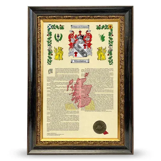 Whitefoithey Armorial History Framed - Heirloom