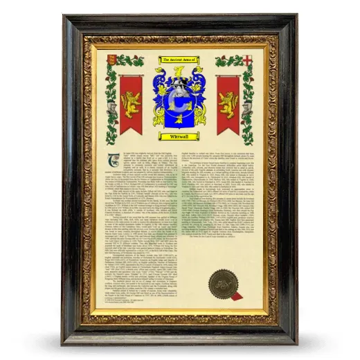 Wittwall Armorial History Framed - Heirloom