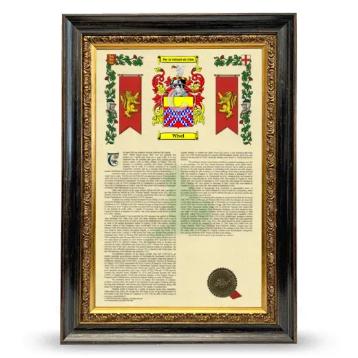 Wivel Armorial History Framed - Heirloom