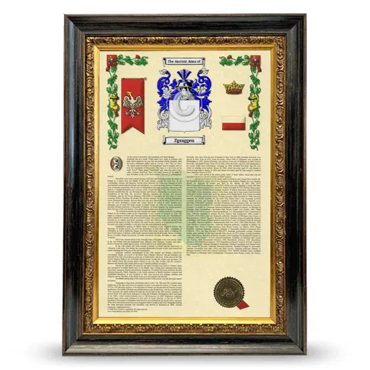 Zgraggen Armorial History Framed - Heirloom