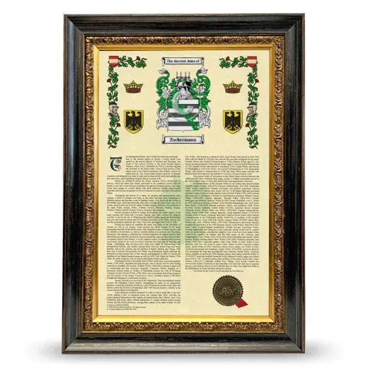 Zuckermann Armorial History Framed - Heirloom