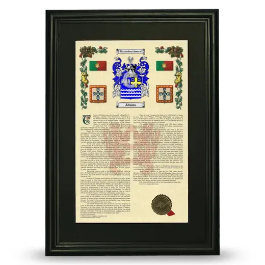 Álvares Deluxe Armorial Framed - Black