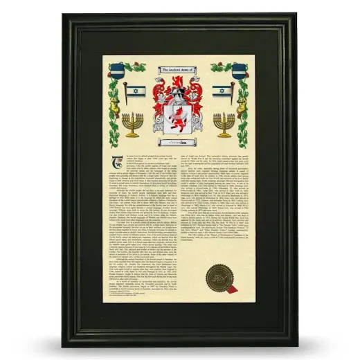 -'-----fox Deluxe Armorial Framed - Black