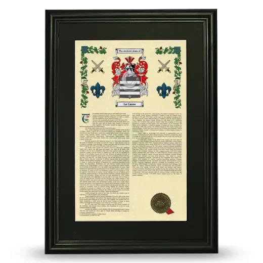 La Casse Deluxe Armorial Framed - Black