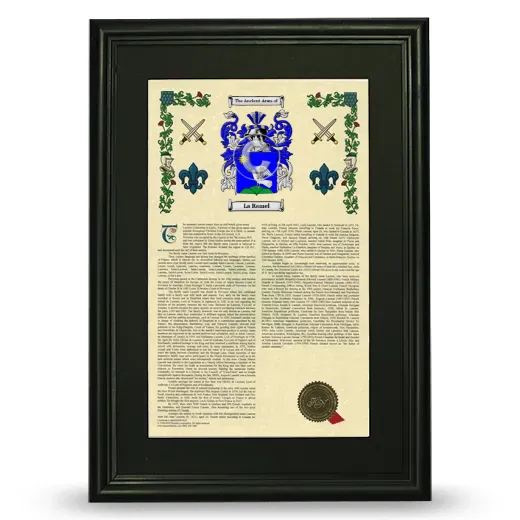 La Ramel Deluxe Armorial Framed - Black