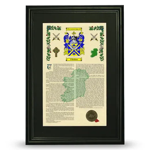 O'Brohan Deluxe Armorial Framed - Black