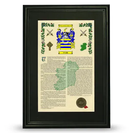 O'Coile Deluxe Armorial Framed - Black