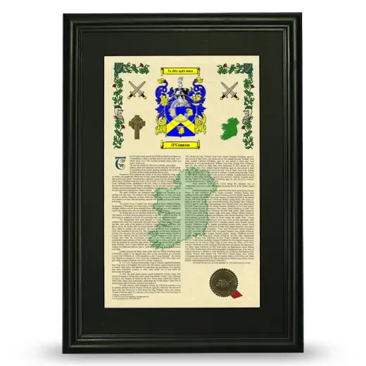 O'Conran Deluxe Armorial Framed - Black