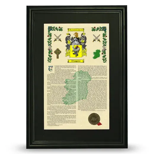 O'Cosgreve Deluxe Armorial Framed - Black