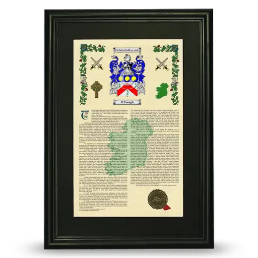 O'Creagh Deluxe Armorial Framed - Black