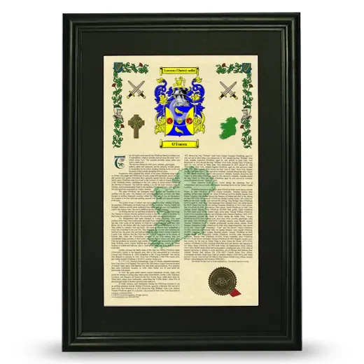 O'Foren Deluxe Armorial Framed - Black